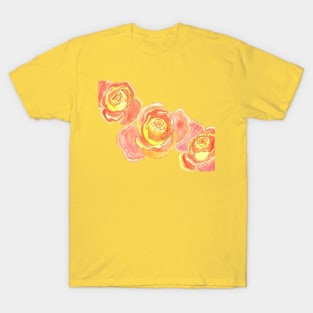 Orange Roses Watercolor T-Shirt